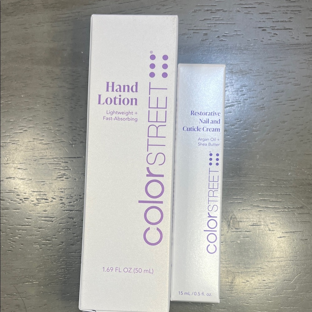 Color Street Hand Lotion and Cuticle Cream Set -